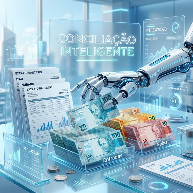 Como a Inteligência Artificial Simplifica sua Conciliação Bancária